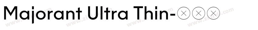 Majorant Ultra Thin字体转换